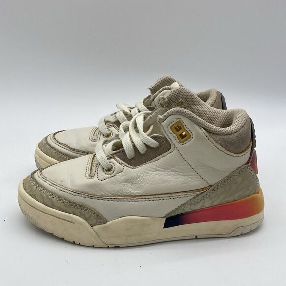 Youth 11.5C J. Balvin x Air Jordan 3 Retro PreSchool 'Medellín Sunset'FN0346-901 - Picture 4 of 10